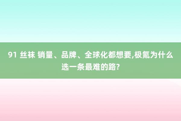 91 丝袜 销量、品牌、全球化都想要，极氪为什么选一条最难的路?