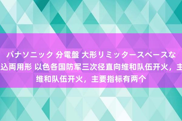 パナソニック 分電盤 大形リミッタースペースなし 露出・半埋込両用形 以色各国防军三次径直向维和队伍开火，主要指标有两个