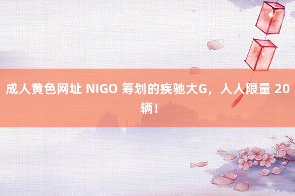 成人黄色网址 NIGO 筹划的疾驰大G，人人限量 20 辆！