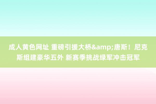 成人黄色网址 重磅引援大桥&唐斯！尼克斯组建豪华五外 新赛季挑战绿军冲击冠军