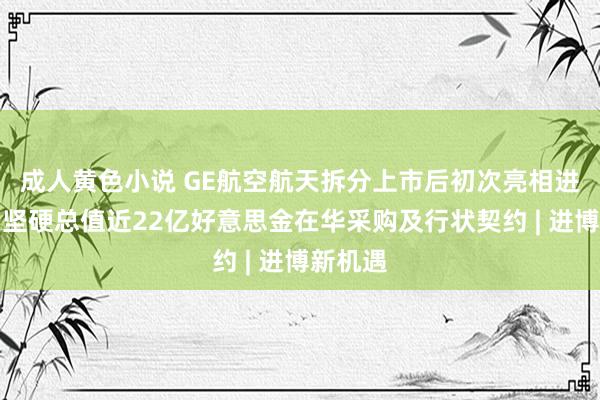 成人黄色小说 GE航空航天拆分上市后初次亮相进博会，坚硬总值近22亿好意思金在华采购及行状契约 | 进博新机遇