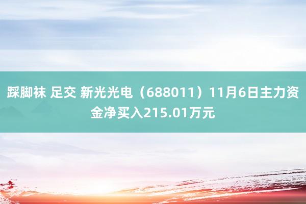 踩脚袜 足交 新光光电（688011）11月6日主力资金净买入215.01万元