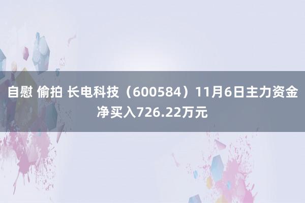 自慰 偷拍 长电科技（600584）11月6日主力资金净买入726.22万元