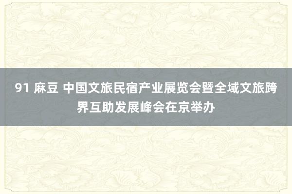 91 麻豆 中国文旅民宿产业展览会暨全域文旅跨界互助发展峰会在京举办