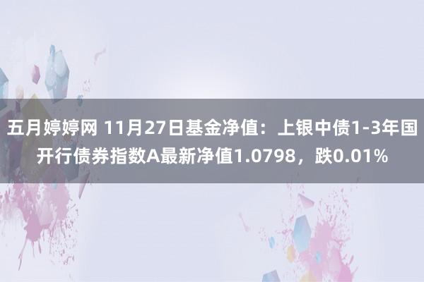 五月婷婷网 11月27日基金净值：上银中债1-3年国开行债券指数A最新净值1.0798，跌0.01%