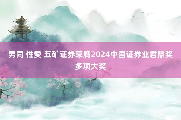 男同 性愛 五矿证券荣膺2024中国证券业君鼎奖多项大奖