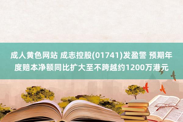 成人黄色网站 成志控股(01741)发盈警 预期年度赔本净额同比扩大至不跨越约1200万港元