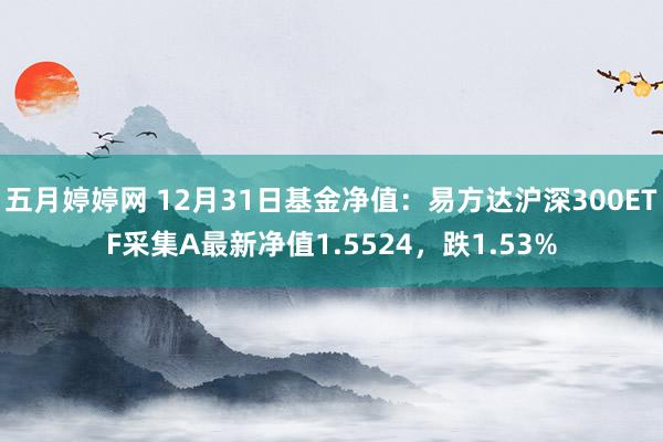 五月婷婷网 12月31日基金净值：易方达沪深300ETF采集A最新净值1.5524，跌1.53%