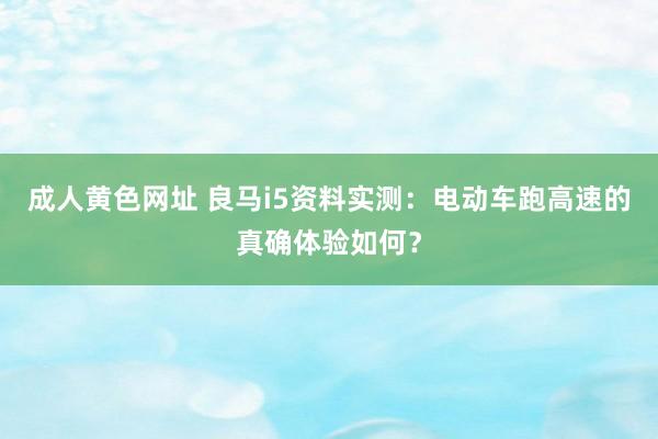 成人黄色网址 良马i5资料实测：电动车跑高速的真确体验如何？