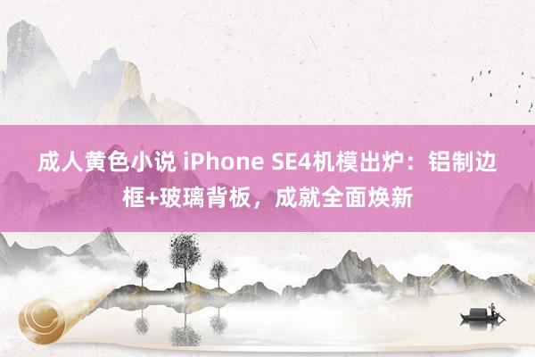 成人黄色小说 iPhone SE4机模出炉：铝制边框+玻璃背板，成就全面焕新